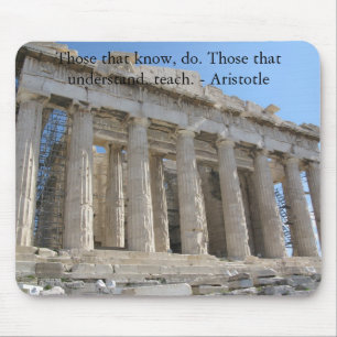 Alfombrilla De Ratón Los que saben, hacen. Los que entienden, enseñan