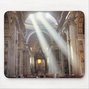 Alfombrilla De Ratón Los rayos del sol fluyen por las ventanas