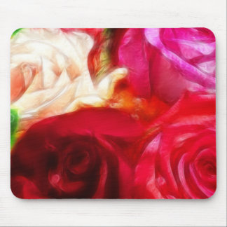 Alfombrilla De Ratón Los rosas son artistas rojos rosados y únicos