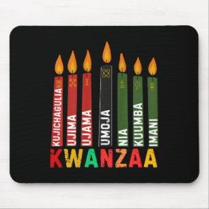 Alfombrilla De Ratón Los Siete Principios De Kwanzaa Kinara Feliz Kwanz