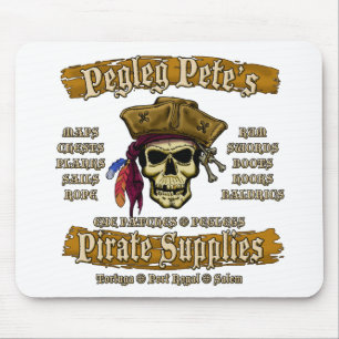 Alfombrilla De Ratón Los suministros piratas de Pegleg Pete