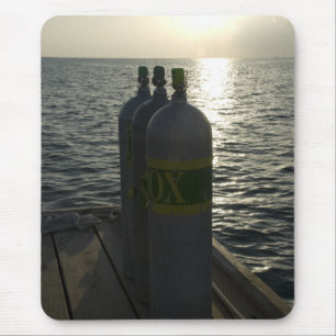 Alfombrilla De Ratón Los tanques del buceo con escafandra del Nitrox