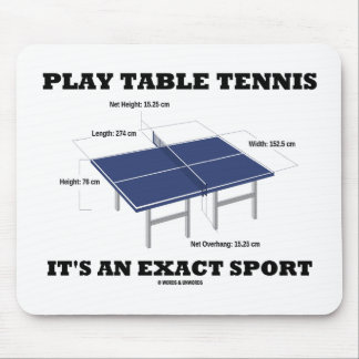 Alfombrilla De Ratón Los tenis de mesa del juego es un deporte exacto