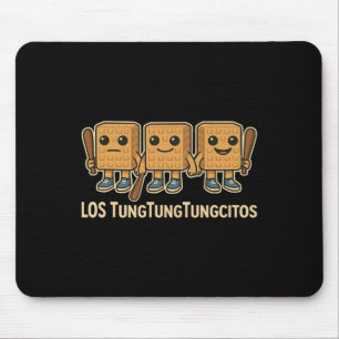 Alfombrilla De Ratón Los Tungtungtungcitos Italian Brainrot Tung Sahur 