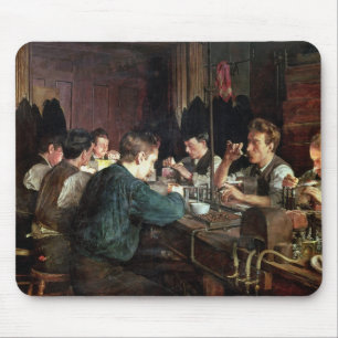 Alfombrilla De Ratón Los ventiladores de cristal, 1883 (aceite en lona)