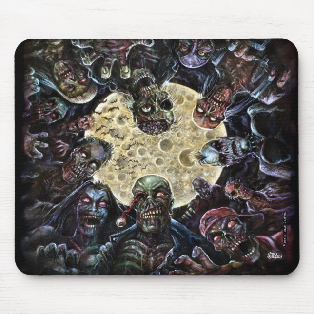 Alfombrilla De Ratón Los zombis atacan (la horda del zombi) (Frente)