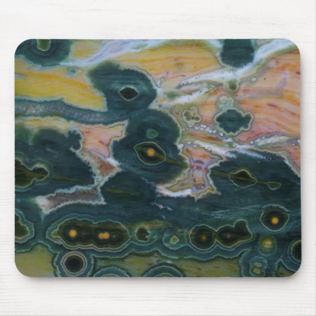 Alfombrilla De Ratón Losa de Jasper Oceánico (Frente)
