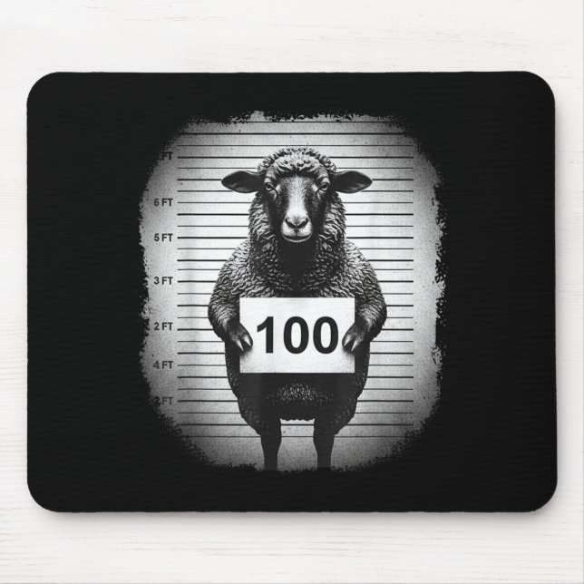 Alfombrilla De Ratón Lost Sheep And Found Wanted Mugshot Christian Men  (Frente)