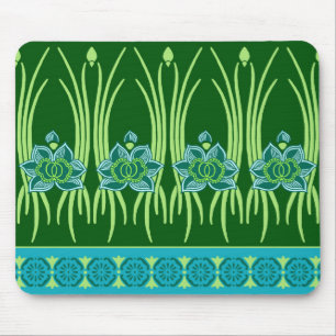 ALFOMBRILLA DE RATÓN LOTUS NOUVEAU: ESCENA DEL VERDE AZUL