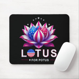 Alfombrilla De Ratón Lotus para Potus Kamala Harris Trendy Lotus Potus