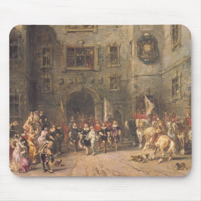 Alfombrilla De Ratón Louis XIII en el castillo francés de Blois, 1874 (Frente)