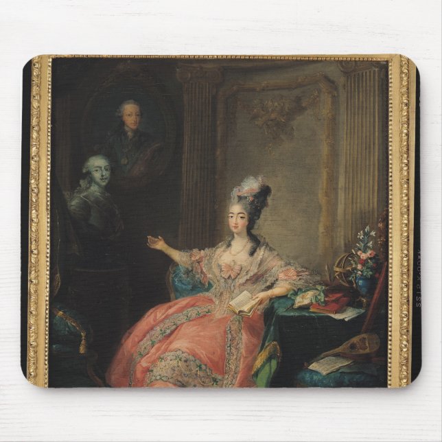 Alfombrilla De Ratón Louise Marie Josephine de la col rizada (Frente)