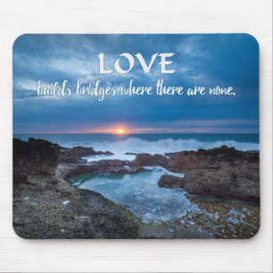 Alfombrilla De Ratón Love Builds Bridges mousepad