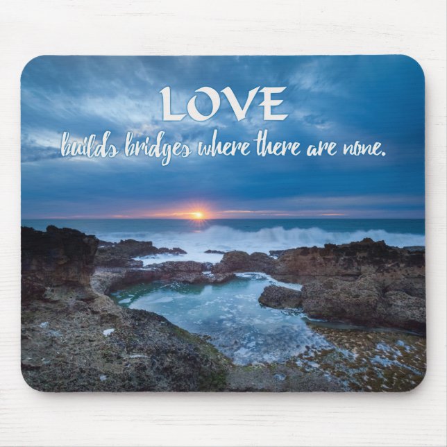 Alfombrilla De Ratón Love Builds Bridges mousepad (Frente)