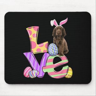 Alfombrilla De Ratón Love Bunny Sus Spaniel Dog Eggs Pascua