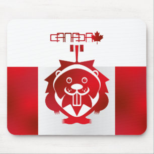 Alfombrilla De Ratón LOVE Castor/ Maple Bandera Canada by Masanser
