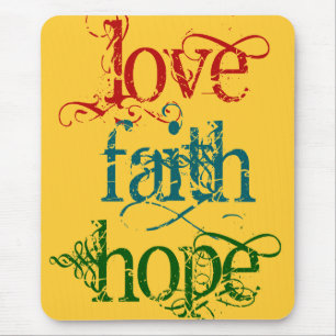 ALFOMBRILLA DE RATÓN LOVE FAITH HOPE