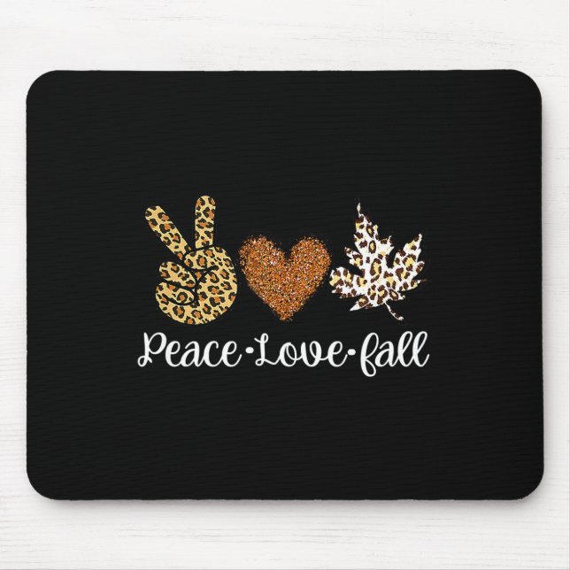 Alfombrilla De Ratón Love Fall Autumn Clothes Fashion For Women (Frente)