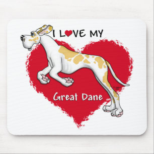 Alfombrilla De Ratón Love Fawnequin Great Dane UC