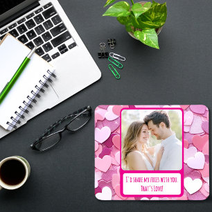 Alfombrilla De Ratón Love Heart Confetti Comparte Mis Fries