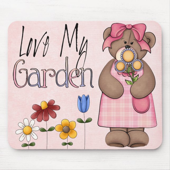 Alfombrilla De Ratón Love My Garden Mousepad (Frente)