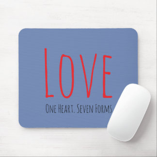 Alfombrilla De Ratón Love - One Heart. Seven Forms Mousepad