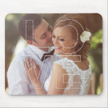 Alfombrilla De Ratón LOVE Overlay Photo Mouse Pad<br><div class="desc">Foto personalizada diseñada por Berry Berry Sweet. Visite nuestro sitio en www.berryberrysweet.com para ver artículos de papelería modernos y regalos de personalizado.</div>