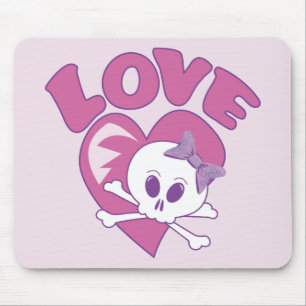 Alfombrilla De Ratón Love Skull