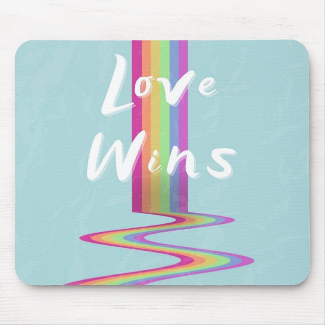 Alfombrilla De Ratón Love Wins Mouse Pad (Frente)