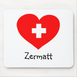 Alfombrilla De Ratón Love Zermatt - Buda de corazón suizo