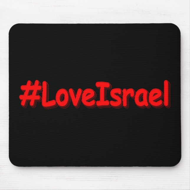 Alfombrilla De Ratón "LoveIsrael", diseño elegante. Comprar ahora (Frente)