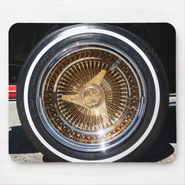 Alfombrilla De Ratón Lowrider Wire Wheels Mouse Pad (Frente)