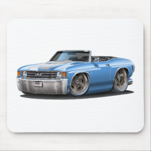 Alfombrilla De Ratón Lt 1971-72 de Chevelle Azul-Blanco Convertible