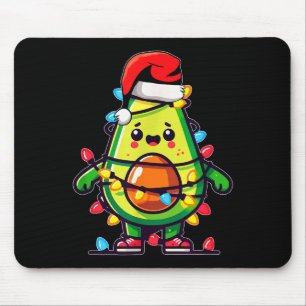 Alfombrilla De Ratón Luces Aguacate Espantoso Jersey de Navidad Guacamo