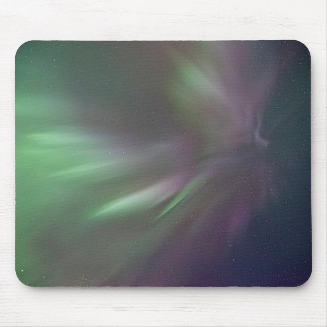 Alfombrilla De Ratón Luces boreales | Caballo blanco, Yukón (Frente)