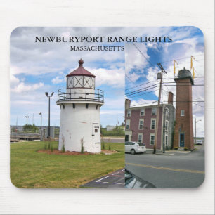 Alfombrilla De Ratón Luces de alineación del puerto de Newburyport, Mas