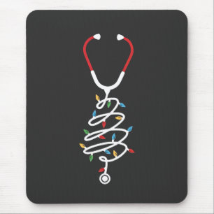 Alfombrilla De Ratón Luces de árbol de Navidad de suministros médicos d