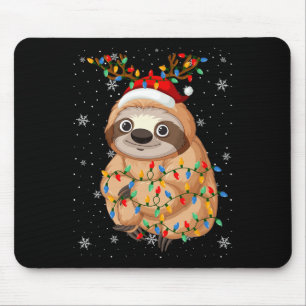Alfombrilla De Ratón Luces de árbol de navidad feas para animales de So