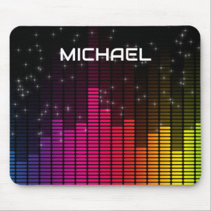 Alfombrilla De Ratón Luces de Disco Ecualizador Música Volumen Personal