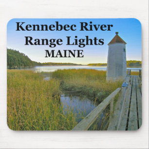 Alfombrilla De Ratón Luces de la cordillera del río Kennebec, Maine Mou