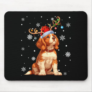 Alfombrilla De Ratón Luces de Navidad Cavalier King Charles Spaniel Xma