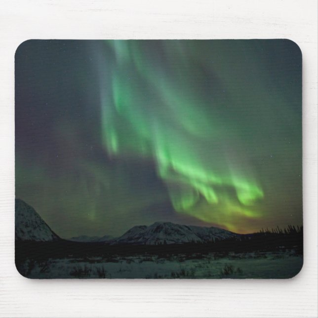Alfombrilla De Ratón Luces del Norte | Whitehorse, Yukón (Frente)