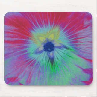 Alfombrilla De Ratón Luces luminosas de flor Hollyhock Mousepad