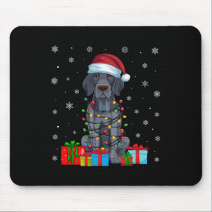 Alfombrilla De Ratón Luces navideñas Santa German Shorthal Dog C