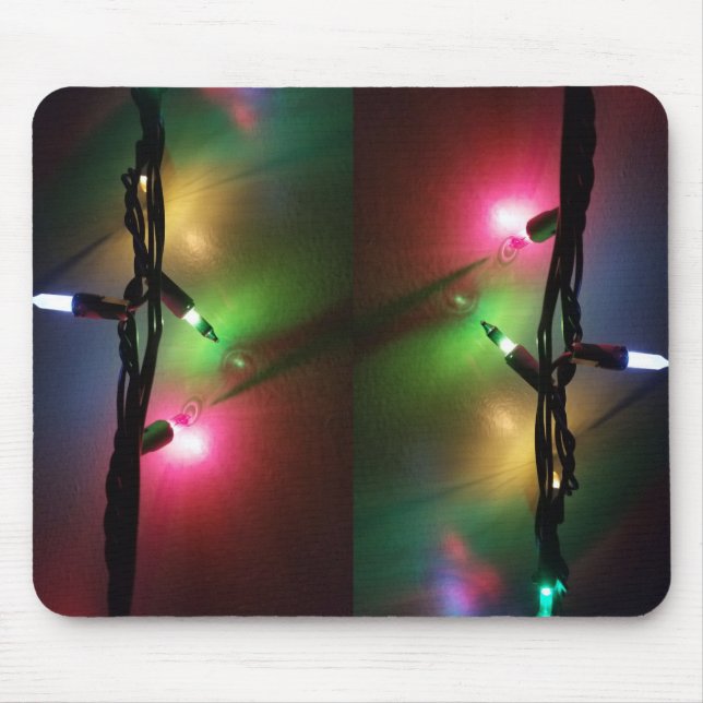 Alfombrilla De Ratón Luces Twinkle coloridas (Frente)