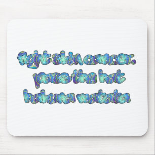 Alfombrilla De Ratón Lucha contra el cáncer de piel, pasa al Gorra Haku