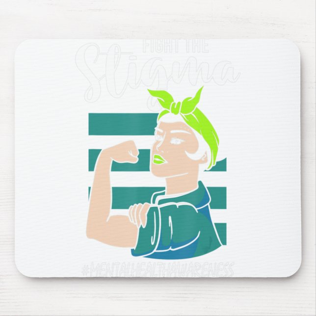 Alfombrilla De Ratón Lucha contra el estigma: conciencia de estabilidad (Frente)