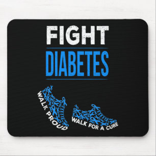 Alfombrilla De Ratón Lucha contra la diabetes camina por una cinta de l