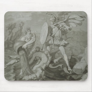 Alfombrilla De Ratón Lucha de Aquiles con el río Scamander