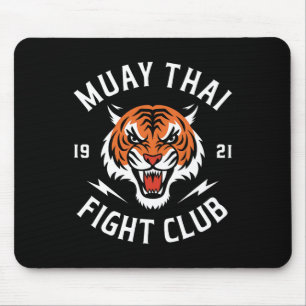 Alfombrilla De Ratón Lucha de Tigre de Muay Thai Kickboxing Fighters Th